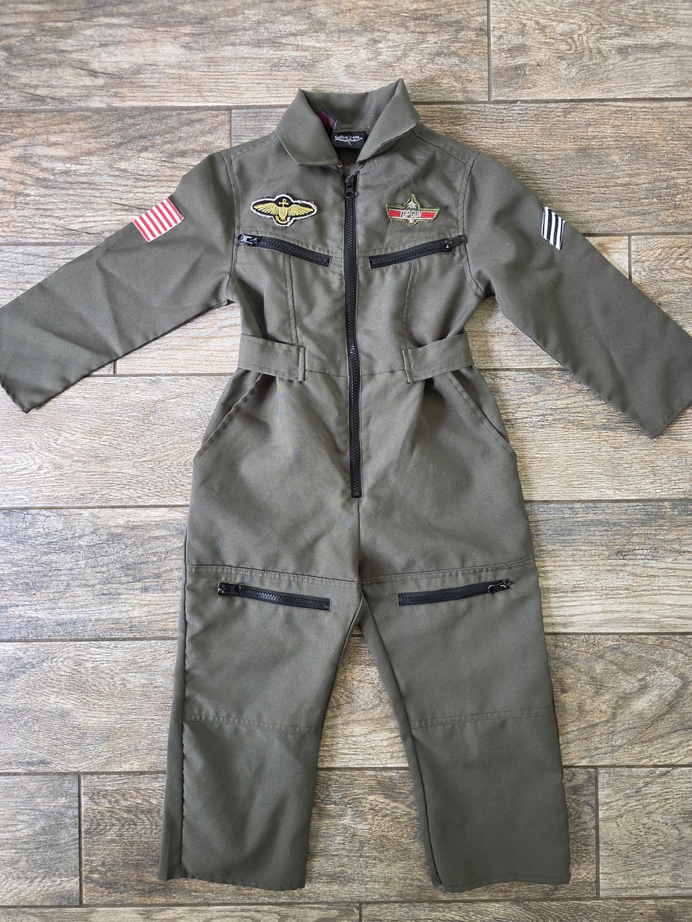 Top Gun Maverick Flight Halloween Costume Pilot Flight Jumpsuit Hallows Eve Sz 4